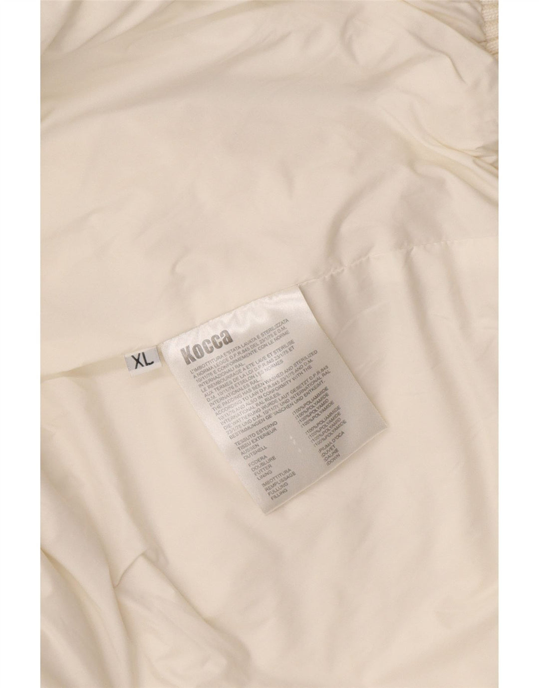 KOCCA Womens Hooded Padded Jacket UK 16 XL White Polyamide