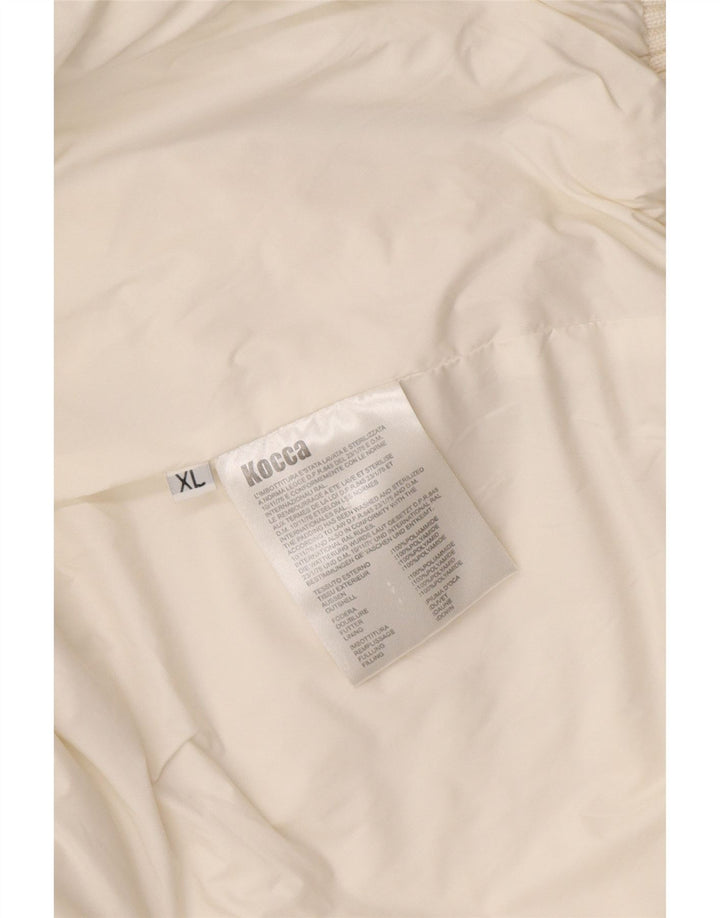 KOCCA Womens Hooded Padded Jacket UK 16 XL White Polyamide