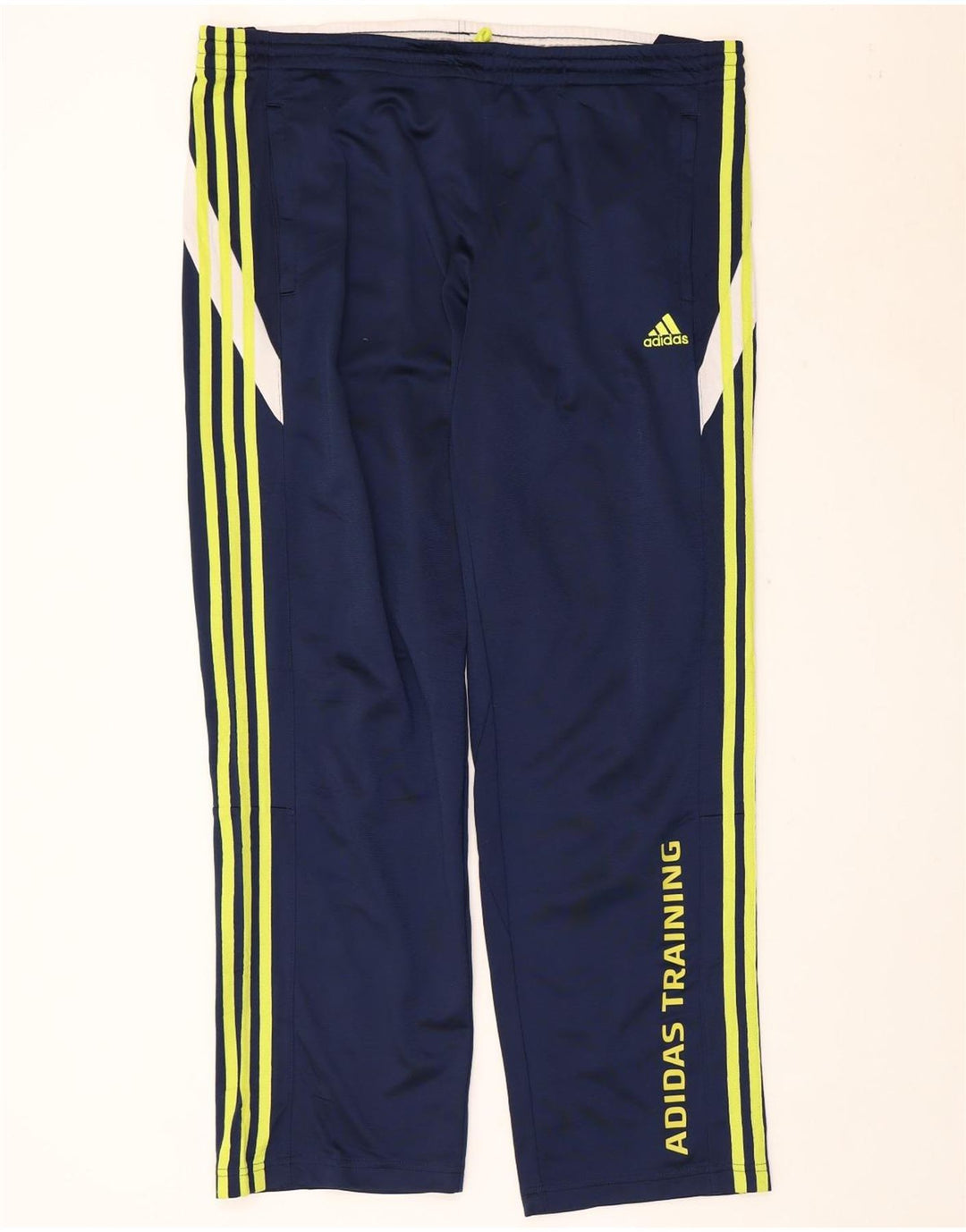 Adidas Mens Graphic Tracksuit Trousers Large Navy Blue Colourblock