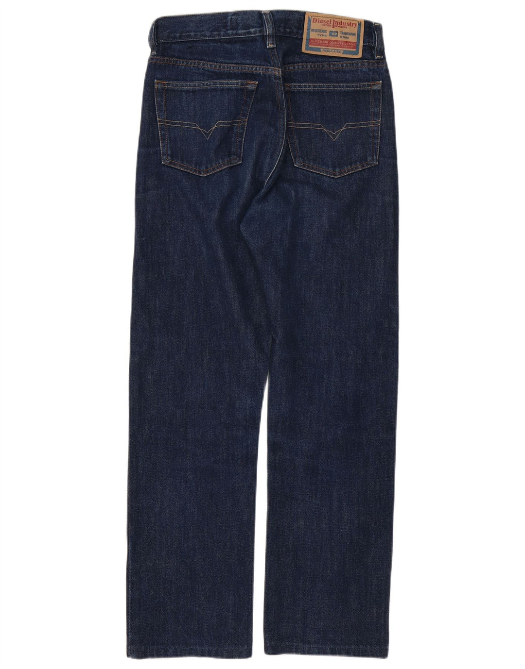 Diesel Mens Straight Jeans W28 L28 Navy Blue Cotton