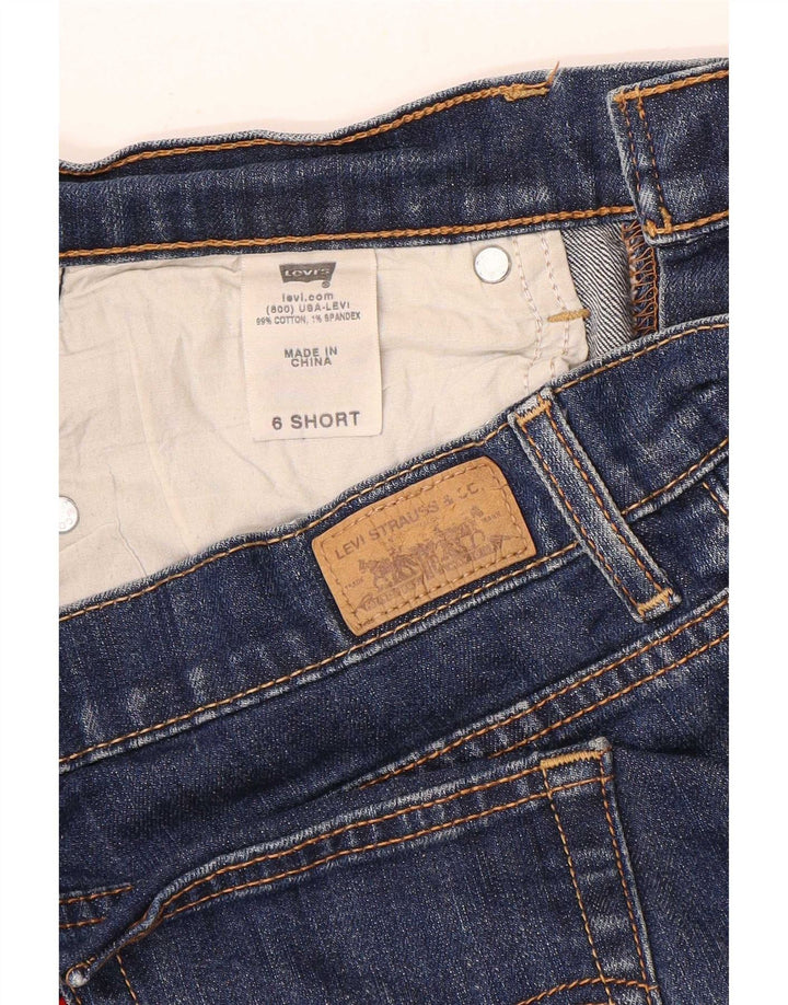 Levi's Womens 505 Straight Jeans US 6 Medium W32 L29 Blue Cotton