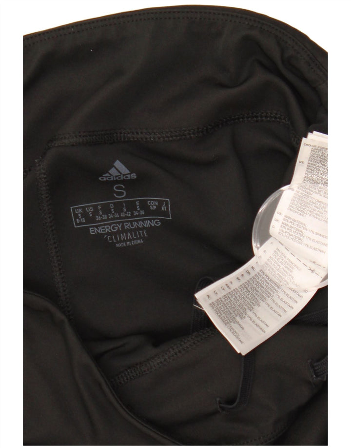 ADIDAS Womens Climalite Leggings UK 8/10 Small  Black Polyester