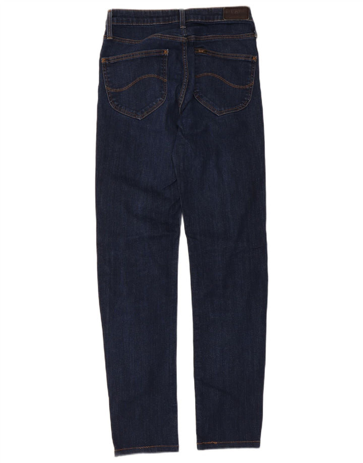 Lee Womens Marion Straight Jeans W27 L33 Navy Blue Cotton