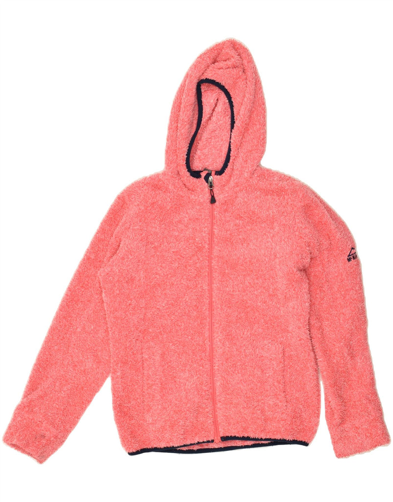 MCKINLEY Girls Hooded Fleece Jacket 11-12 Years Pink Polyester Vintage McKinley and Second-Hand McKinley from Messina Hembry 