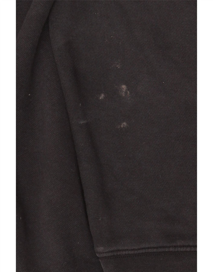 NIKE Mens Loose Fit Hoodie Jumper Medium Black Cotton