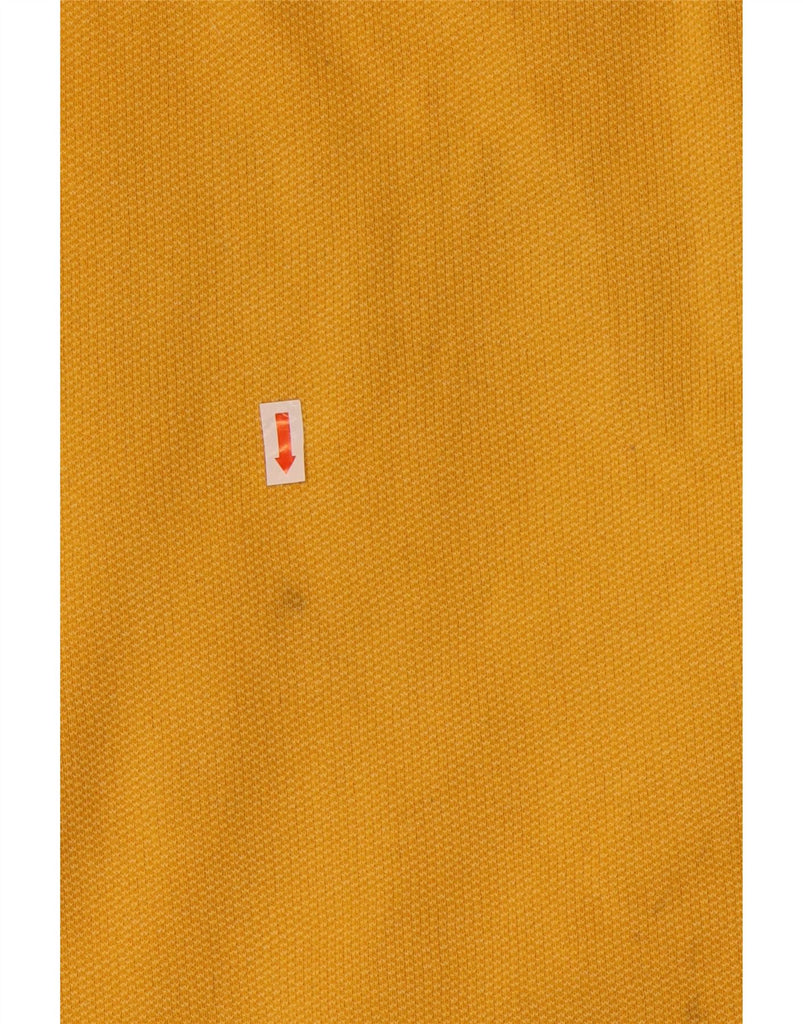 TIMBERLAND Mens Slim Fit Graphic Hoodie Jumper Medium Yellow Cotton Vintage Timberland and Second-Hand Timberland from Messina Hembry 