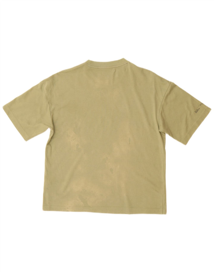 ADIDAS Mens Loose Fit T-Shirt Top Small Green Cotton