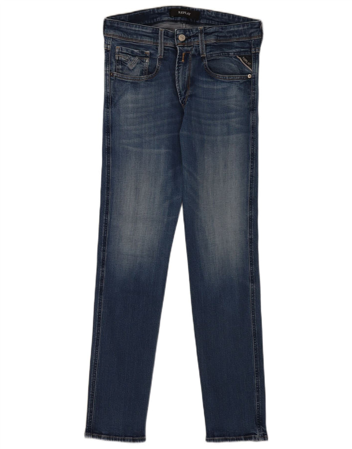 Replay Womens Skinny Jeans W28 L30 Blue