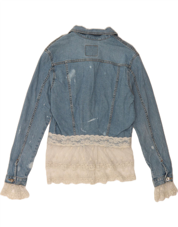 LEVI'S Womens Denim Jacket UK 10 Small Blue Cotton Vintage Levi's and Second-Hand Levi's from Messina Hembry 