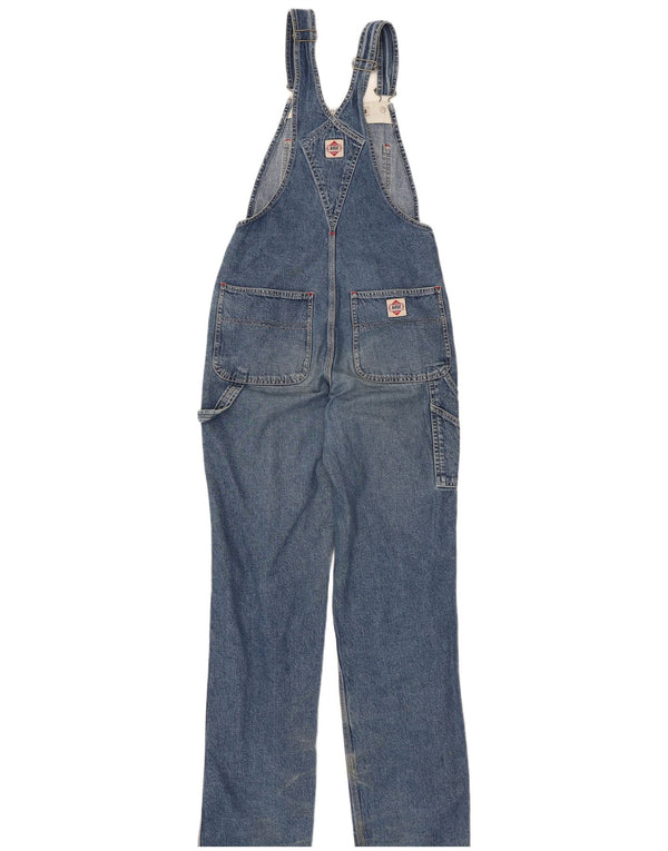 Rifle Womens Dungarees Straight Jeans W26 L34 Blue Cotton