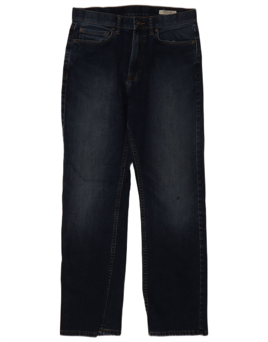 Marks & Spencer Mens Straight Jeans W32 L31 Navy Blue Cotton