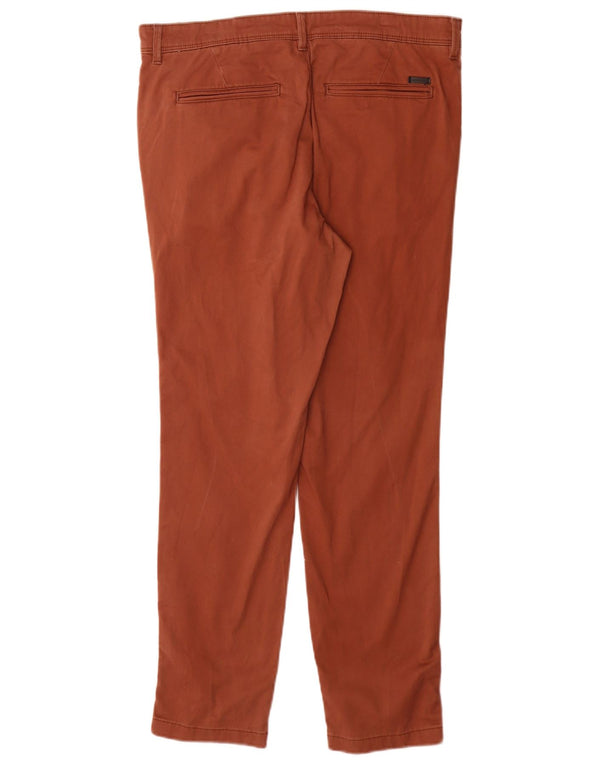 Jack & Jones Mens Slim Chino Trousers W34 L30 Brown Cotton