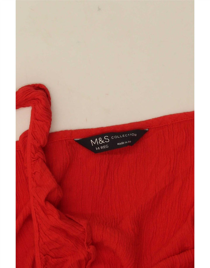 Marks & Spencer Womens Maxi Sundress UK 14 Medium Red