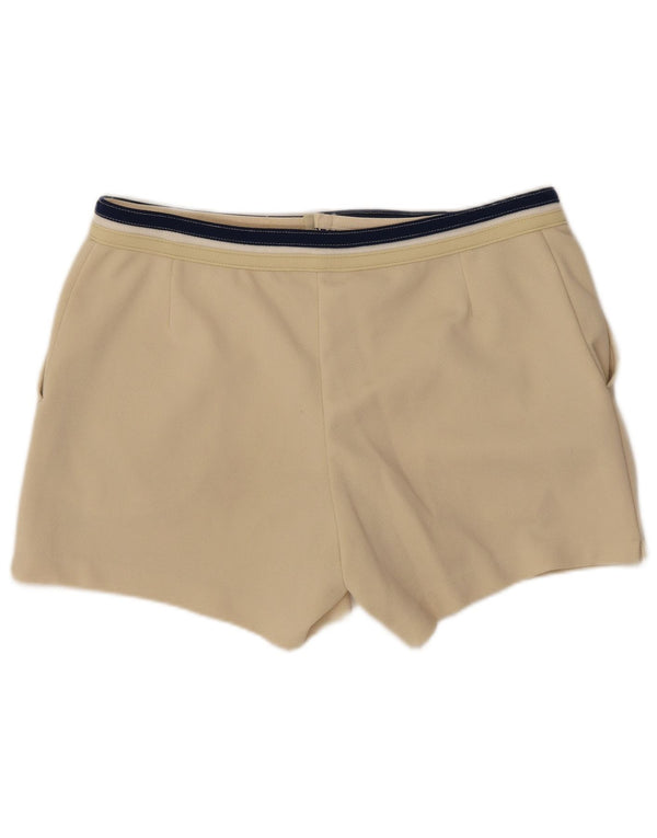 Sergio Tacchini Mens Chino Shorts EU 44 XS W30 Beige Colourblock