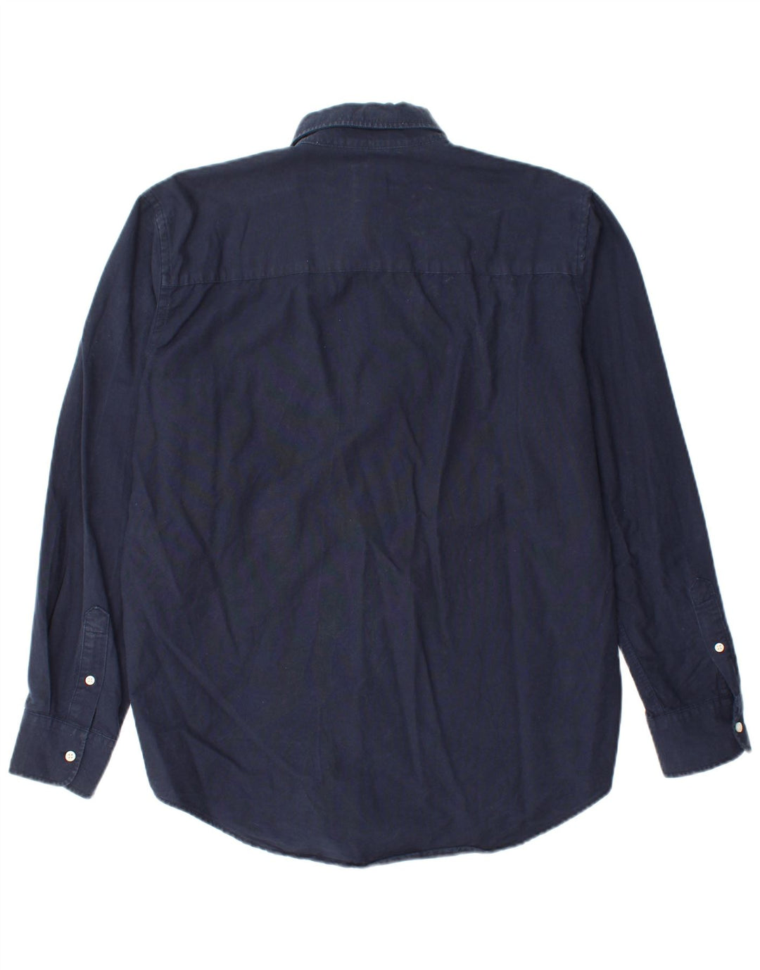 ZARA Mens Shirt Large Navy Blue Cotton