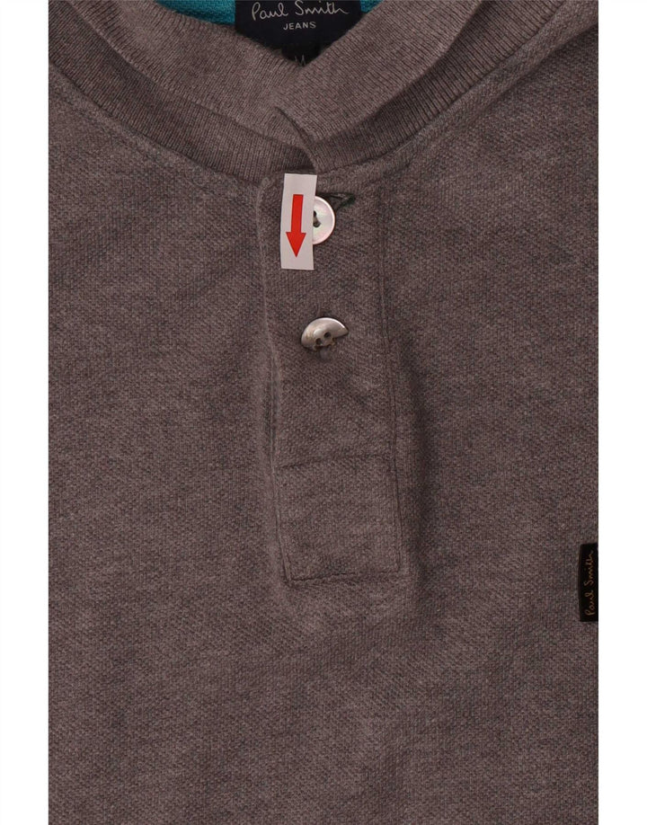 Paul Smith Mens Polo Shirt Medium Grey Cotton