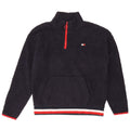 TOMMY HILFIGER Womens Oversized Fleece Jumper UK 10 Small Navy Blue