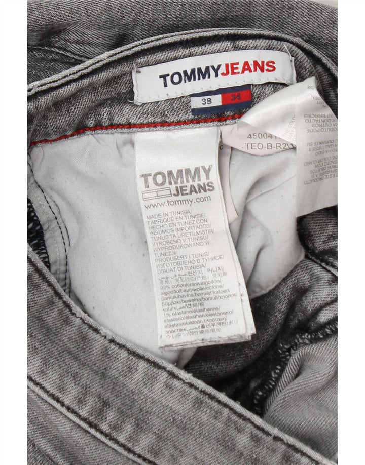 Tommy Hilfiger Mens Distressed Slim Jeans W38 L34 Grey Cotton