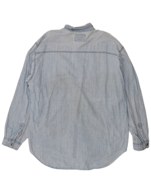 Levi's Mens Denim Shirt XL Blue Cotton