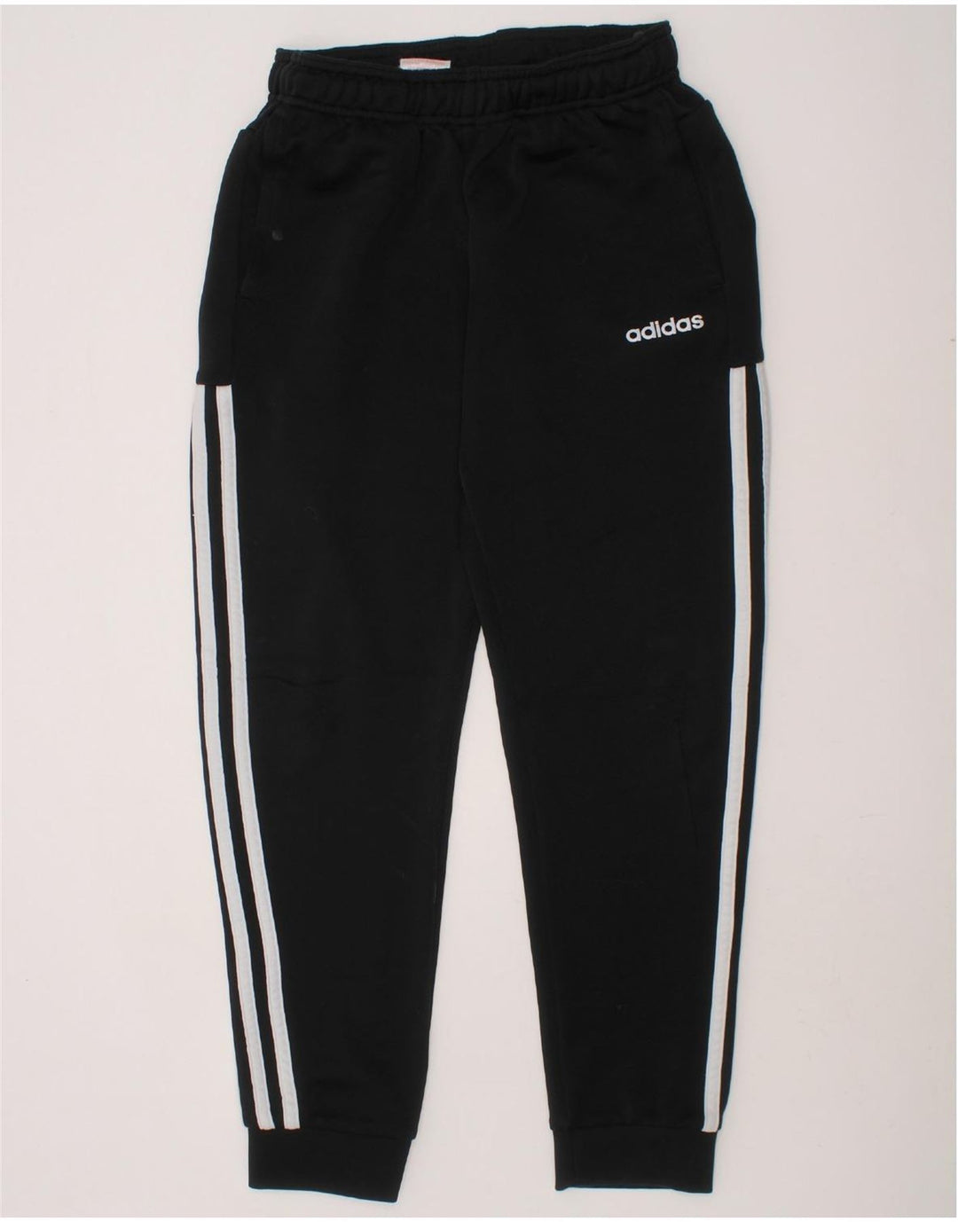 ADIDAS Boys Tracksuit Trousers Joggers 11-12 Years  Black Polyester Vintage Adidas and Second-Hand Adidas from Messina Hembry 