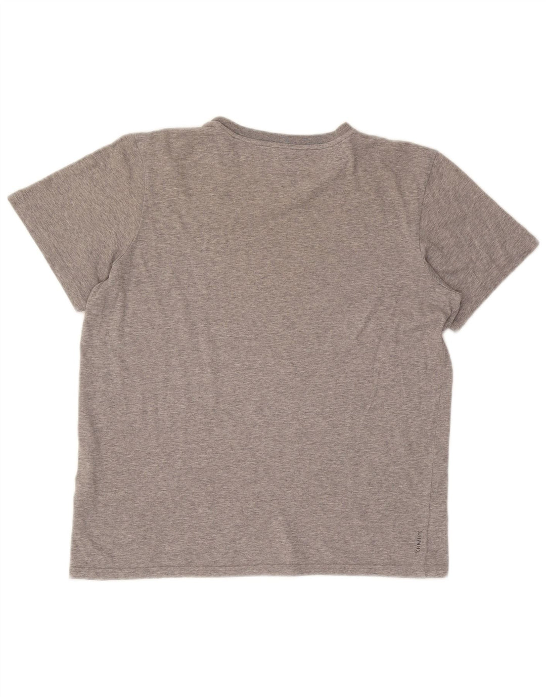 Adidas Mens T-Shirt Top Large Grey Flecked Cotton