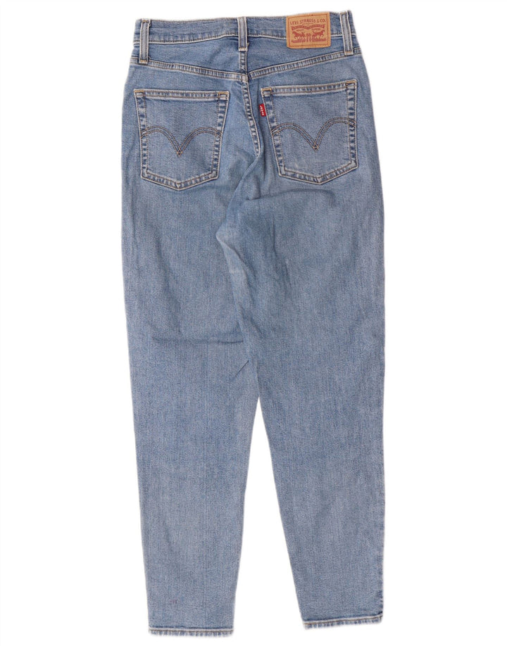 Levi's Womens High Waist Tapered Jeans W26 L27 Blue Cotton