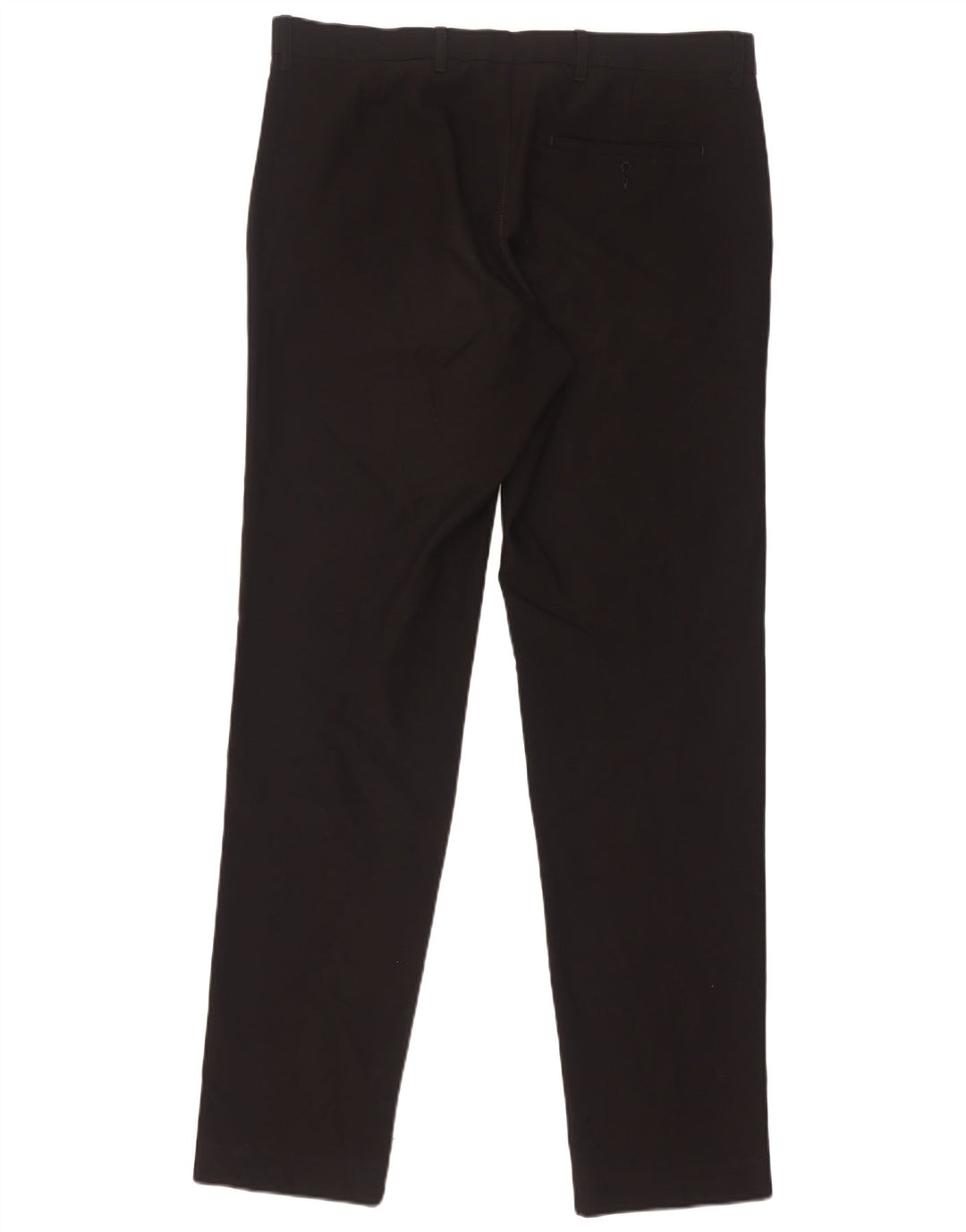 Marks & Spencer Mens Slim Chino Trousers W34 L33 Black Polyester
