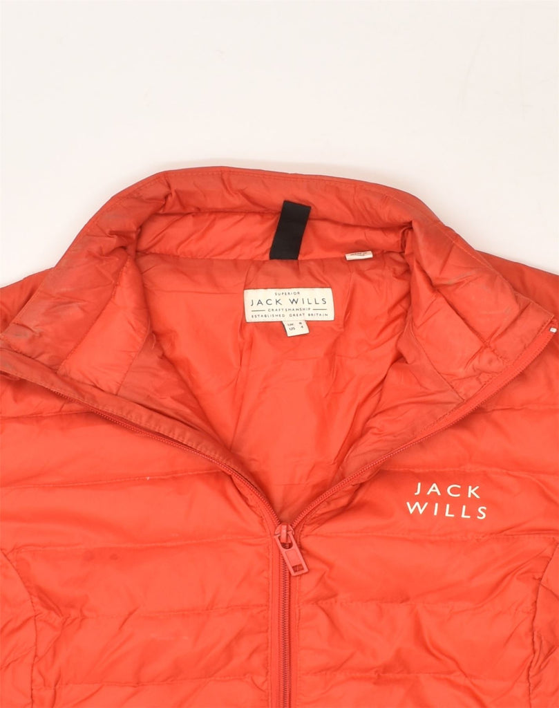 JACK WILLS Womens Padded Jacket UK 8 Small Red Polyester | Vintage Jack Wills | Thrift | Second-Hand Jack Wills | Used Clothing | Messina Hembry 