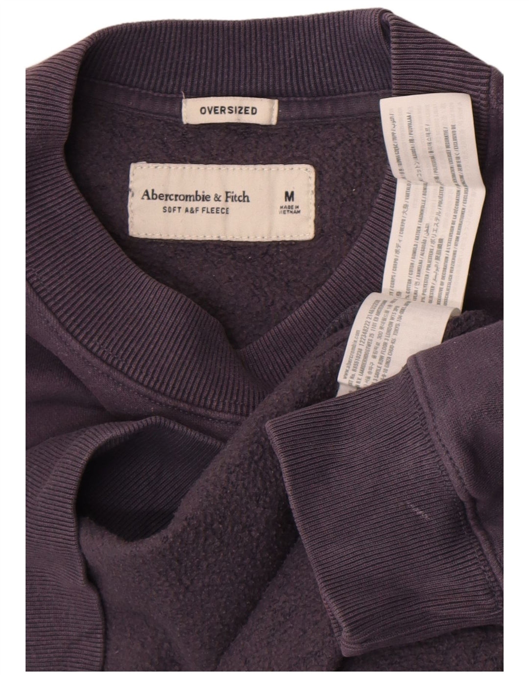Abercrombie & Fitch Womens Hudson Graphic Sweatshirt Jumper Medium Purple