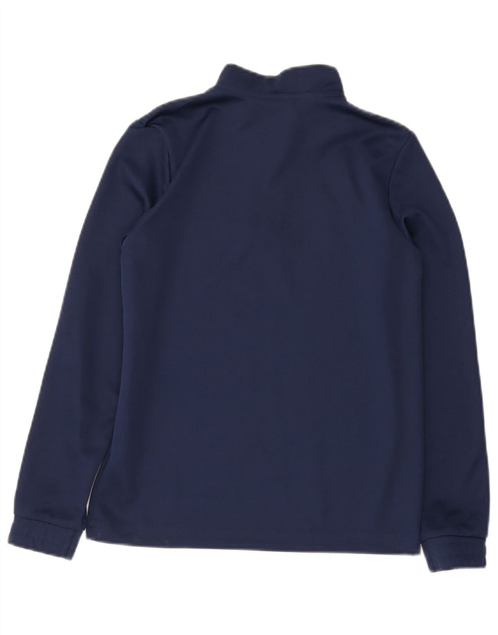 Adidas Boys Aeroready Zip Neck Pullover Tracksuit Top 11-12 Years Navy Blue