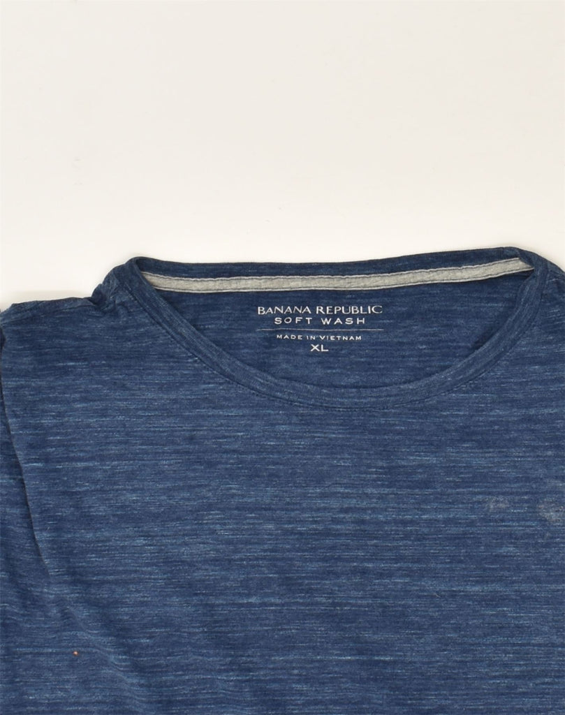 BANANA REPUBLIC Mens T-Shirt Top XL Navy Blue Cotton | Vintage Banana Republic | Thrift | Second-Hand Banana Republic | Used Clothing | Messina Hembry 