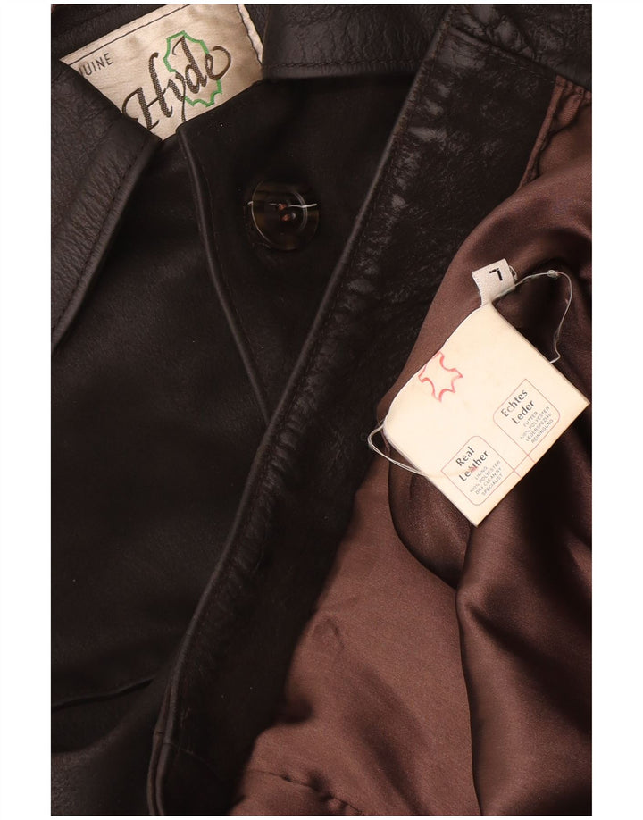 Vintage Mens Leather Jacket UK 40 Large Brown