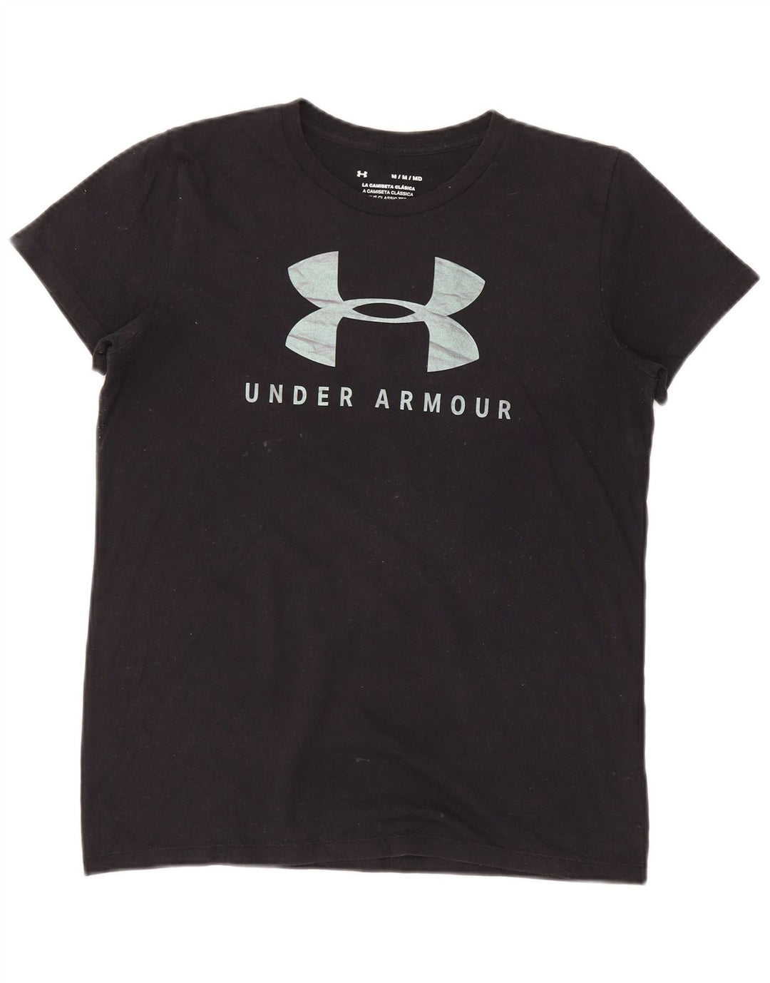 Under Armour Womens Graphic T-Shirt Top UK 12 Medium Black