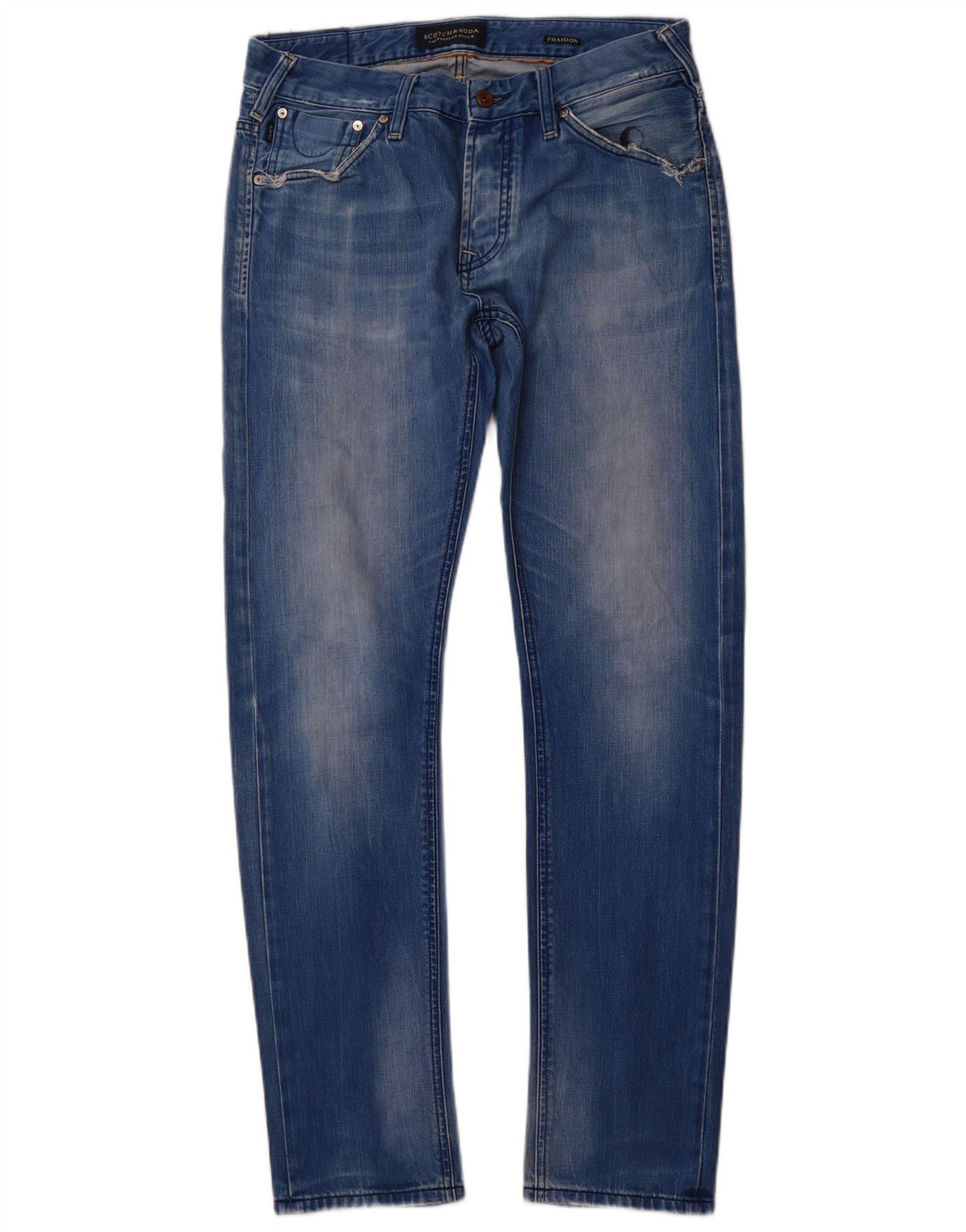 SCOTCH & SODA Mens Slim Jeans W32 L34 Blue Cotton