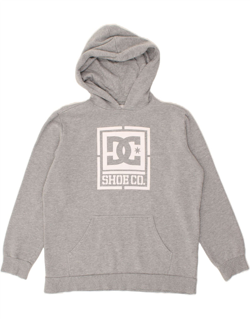 DC Womens Graphic Hoodie Jumper UK 18 XL Grey Cotton | Vintage DC | Thrift | Second-Hand DC | Used Clothing | Messina Hembry 