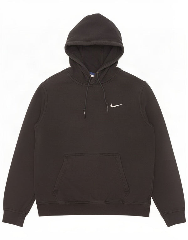 Nike Mens Hoodie Jumper Medium Black Cotton
