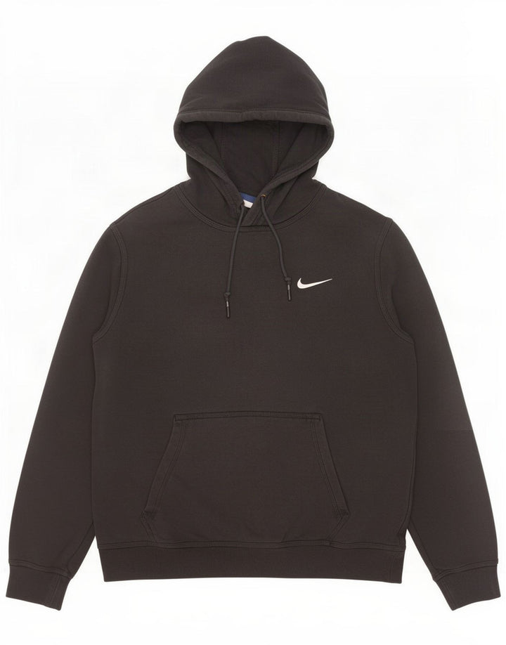 Nike Mens Hoodie Jumper Medium Black Cotton