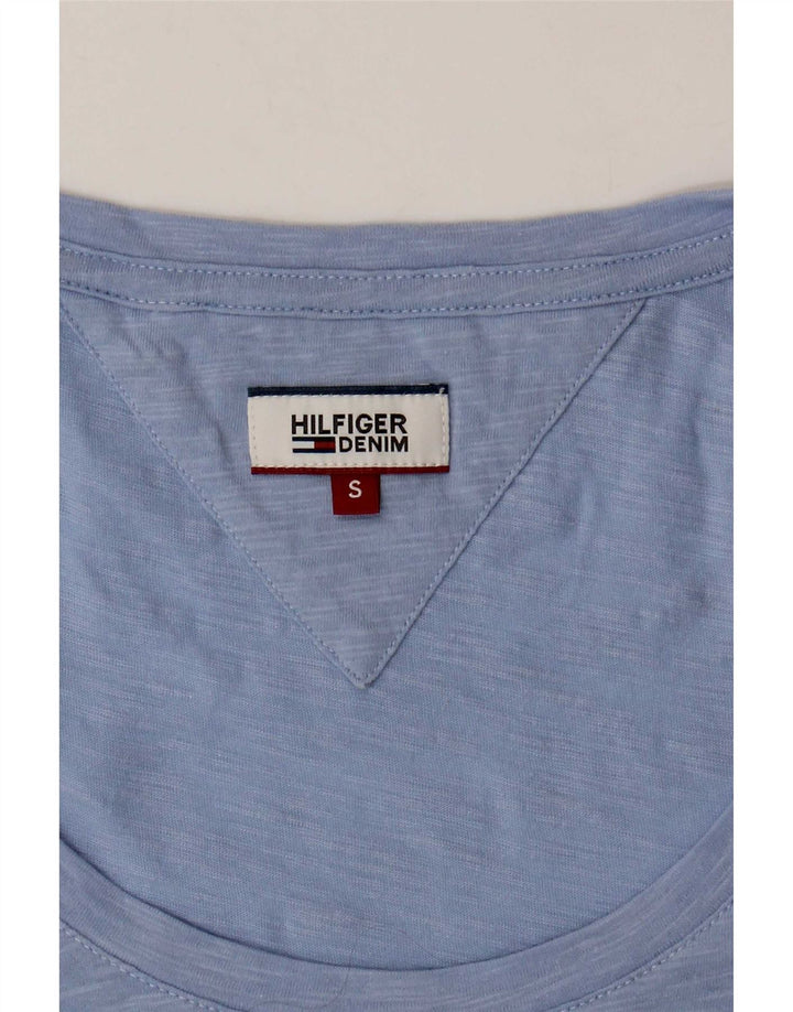 Tommy Hilfiger Womens T-Shirt Top UK 10 Small Blue