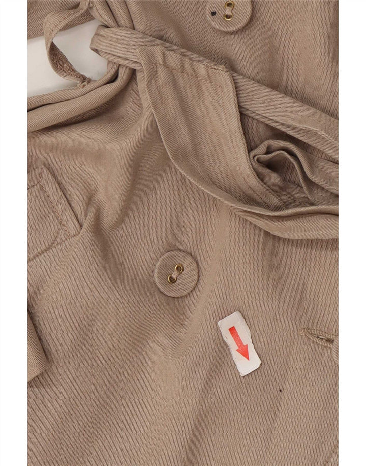 Oasis Womens Trench Coat UK 6 XS Grey Lyocell