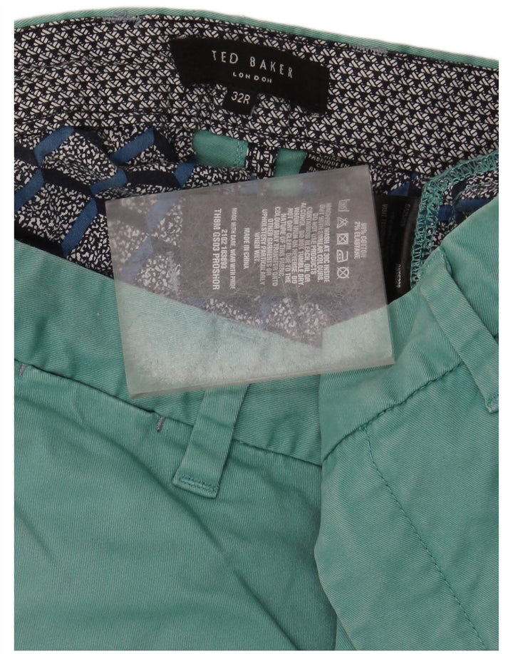 Ted Baker Mens Chino Shorts W32 Medium  Blue Cotton