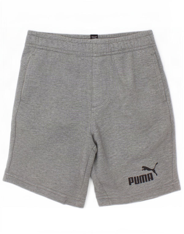 Puma Boys Sport Shorts 7-8 Years Grey Cotton