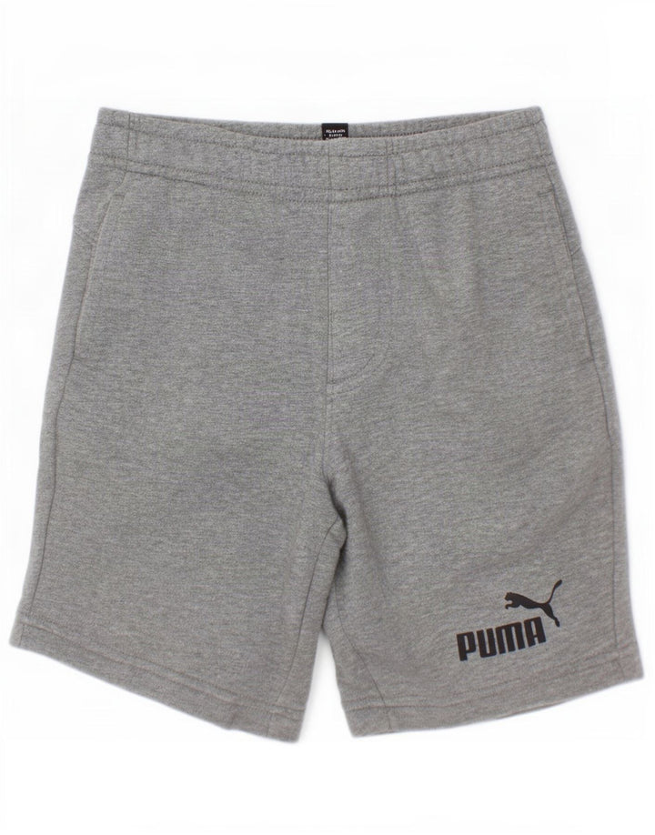 Puma Boys Sport Shorts 7-8 Years Grey Cotton