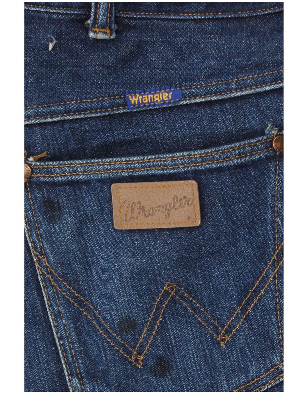 Wrangler Mens Straight Jeans W40 L31 Navy Blue