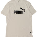 PUMA Mens Graphic T-Shirt Top Small White Cotton