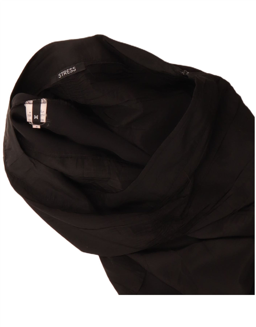 Vintage Womens Tulip Skirt Medium W30 Black Acetate