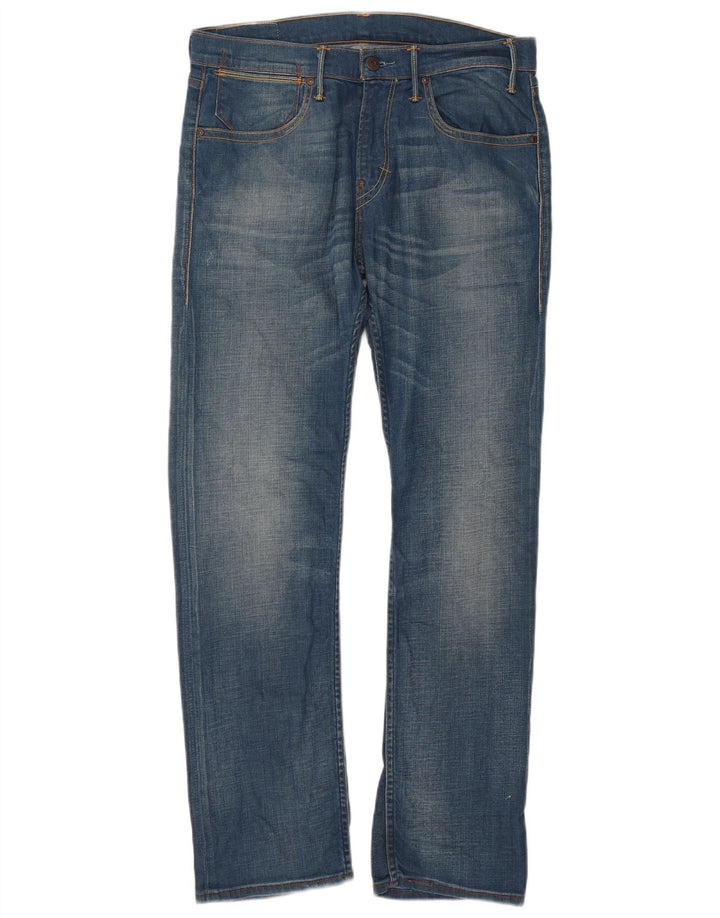 Levi's Mens Straight Jeans W32 L32 Blue Cotton