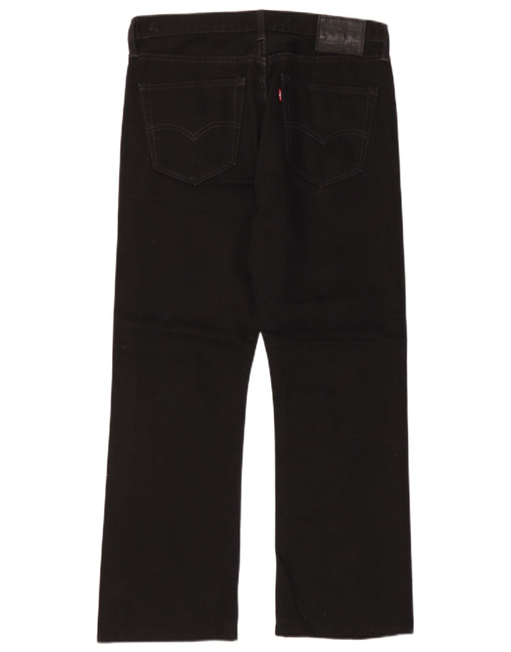 Levi's Mens Bootcut Jeans W34 L30 Black Cotton