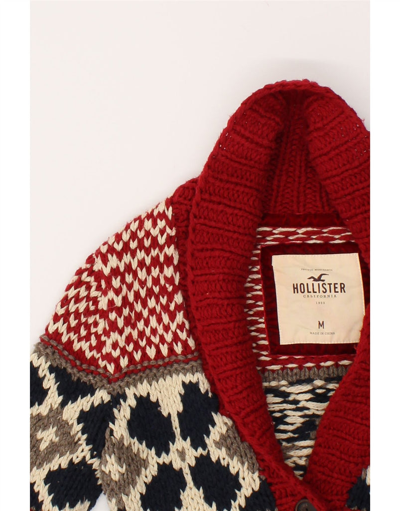 HOLLISTER Girls Cardigan Sweater 13-14 Years Medium Red Fair Isle Cotton | Vintage Hollister | Thrift | Second-Hand Hollister | Used Clothing | Messina Hembry 