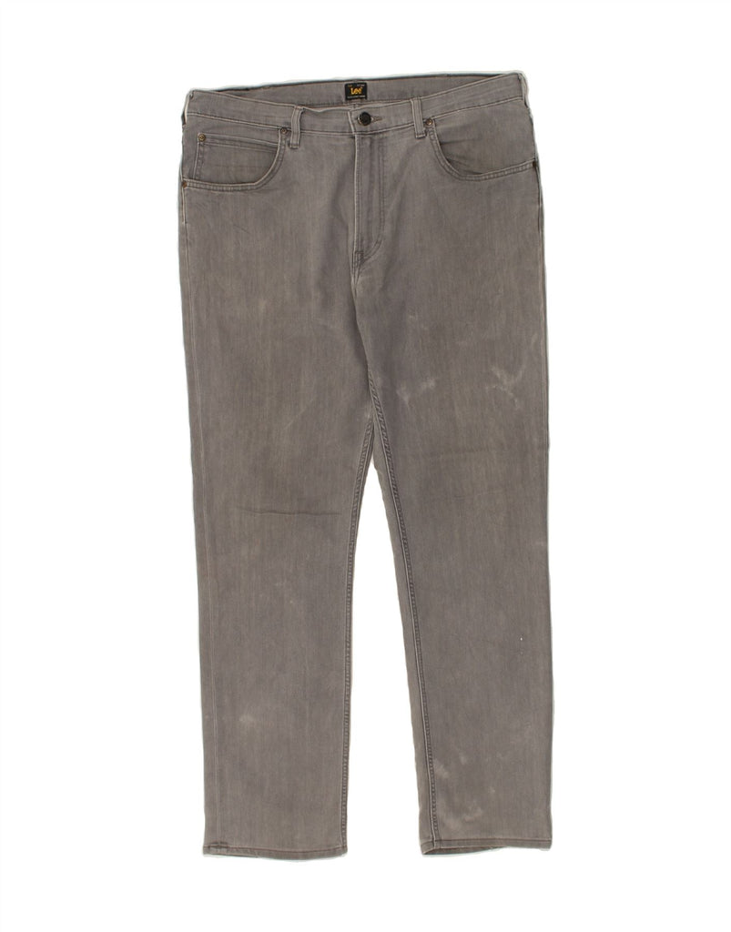 WRANGLER Mens Brooklyn Straight Jeans W38 L32 Grey Cotton | Vintage Wrangler | Thrift | Second-Hand Wrangler | Used Clothing | Messina Hembry 