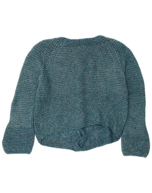Vintage Womens Boat Neck Jumper Sweater UK 16 Large Blue
